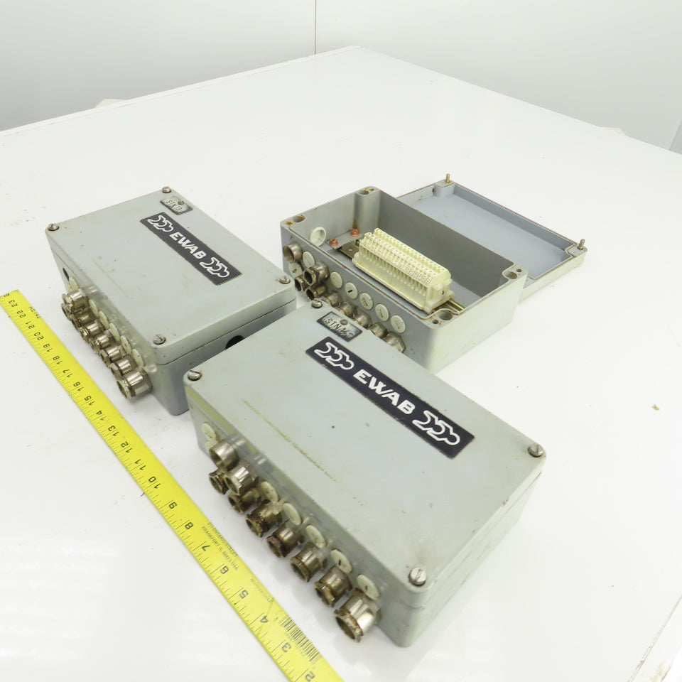 10" x 6" x 3-1/2" Electrical Enclosure Junction Box Screw-On Cover Lot Of 3