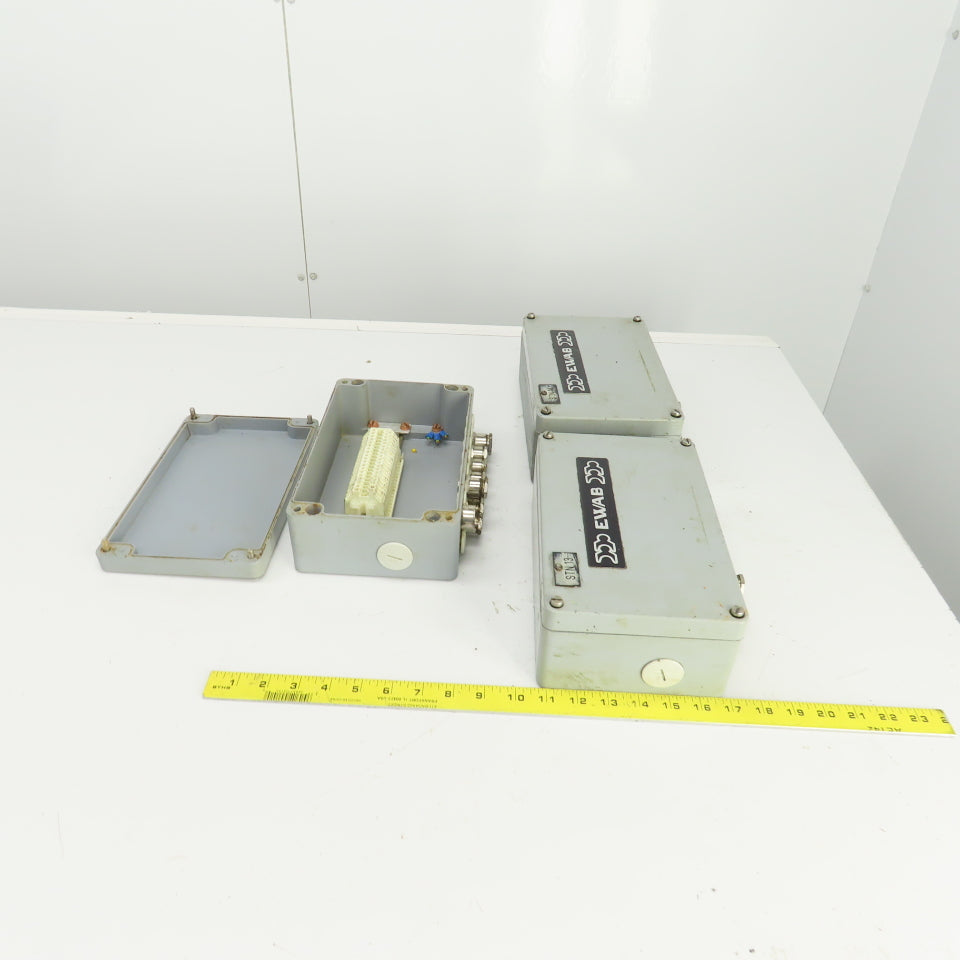 10" x 6" x 3-1/2" Electrical Enclosure Junction Box Screw-On Cover Lot Of 3
