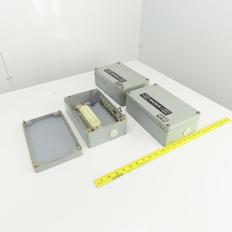 10" x 6" x 3-1/2" Electrical Enclosure Junction Box Screw-On Cover Lot Of 3