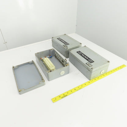 10" x 6" x 3-1/2" Electrical Enclosure Junction Box Screw-On Cover Lot Of 3