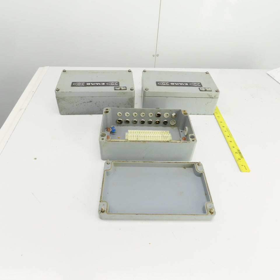 10" x 6" x 3-1/2" Electrical Enclosure Junction Box Screw-On Cover Lot Of 3