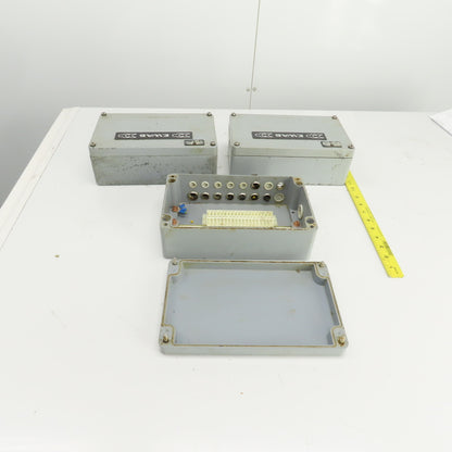 10" x 6" x 3-1/2" Electrical Enclosure Junction Box Screw-On Cover Lot Of 3