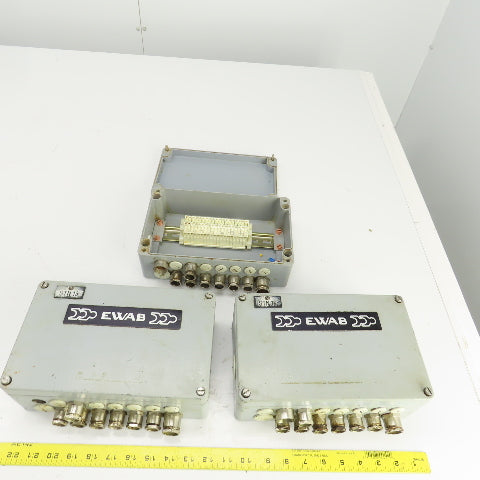 10" x 6" x 3-1/2" Electrical Enclosure Junction Box Screw-On Cover Lot Of 3