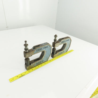 UnitTool 4HP1-1/4 2-1/4" x 4" Throat C-Frame Punch Die Tooling Press Brake Lot/2