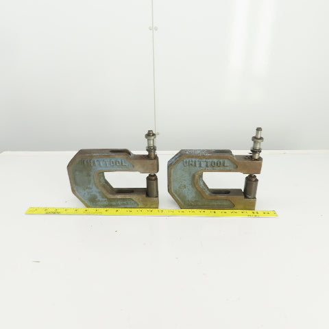 UnitTool 4HP1-1/4 2-1/4" x 4" Throat C-Frame Punch Die Tooling Press Brake Lot/2