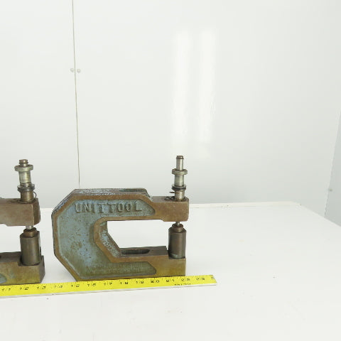 UnitTool 4HP1-1/4 2-1/4" x 4" Throat C-Frame Punch Die Tooling Press Brake Lot/2