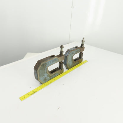 UnitTool 4HP1-1/4 2-1/4" x 4" Throat C-Frame Punch Die Tooling Press Brake Lot/2