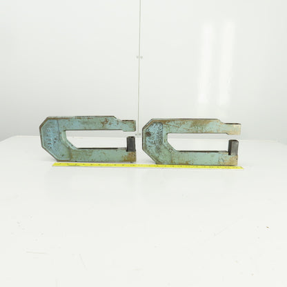 UnitTool 8HP-1 2-1/4" x 8" Throat C-Frame Punch Die Tooling Press Brake Lot Of 2