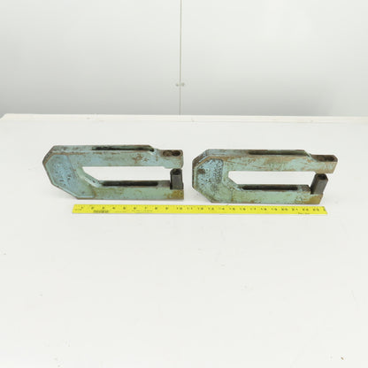 UnitTool 8HP-1 2-1/4" x 8" Throat C-Frame Punch Die Tooling Press Brake Lot Of 2