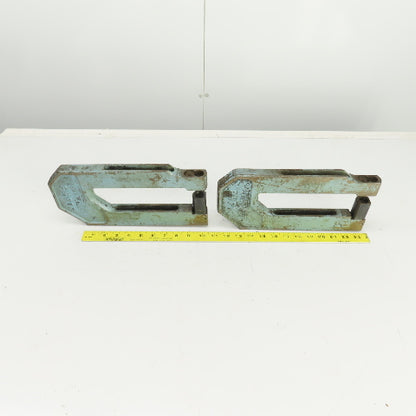 UnitTool 8HP-1 2-1/4" x 8" Throat C-Frame Punch Die Tooling Press Brake Lot Of 2