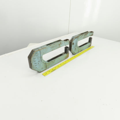 UnitTool 8HP-1 2-1/4" x 8" Throat C-Frame Punch Die Tooling Press Brake Lot Of 2