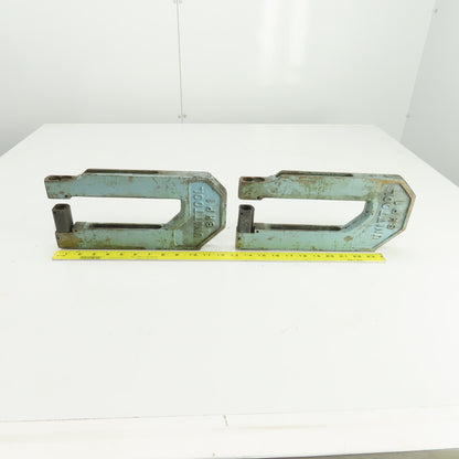 UnitTool 8HP-1 2-1/4" x 8" Throat C-Frame Punch Die Tooling Press Brake Lot Of 2