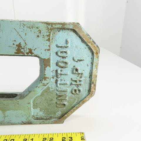 UnitTool 8HP-1 2-1/4" x 8" Throat C-Frame Punch Die Tooling Press Brake Lot Of 2