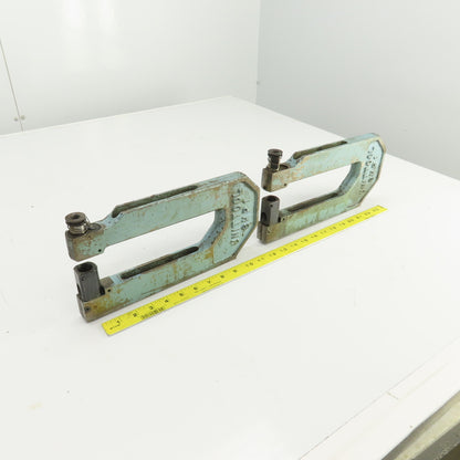UnitTool 8HP-1 2-1/4" x 8" Throat C-Frame Punch Die Tooling Press Brake Lot Of 2