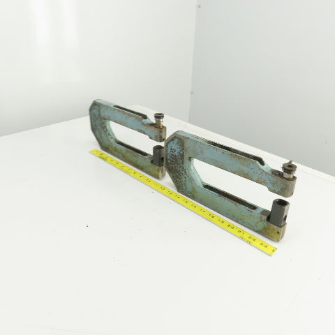 UnitTool 8HP-1 2-1/4" x 8" Throat C-Frame Punch Die Tooling Press Brake Lot Of 2