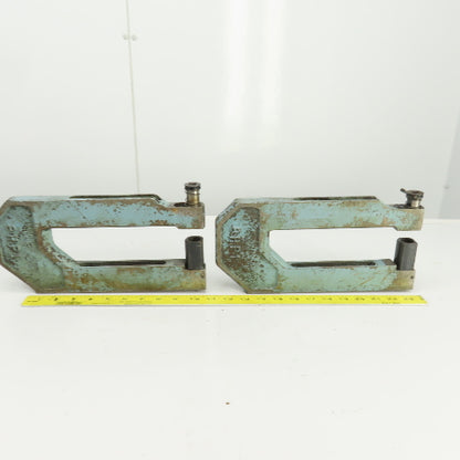 UnitTool 8HP-1 2-1/4" x 8" Throat C-Frame Punch Die Tooling Press Brake Lot Of 2