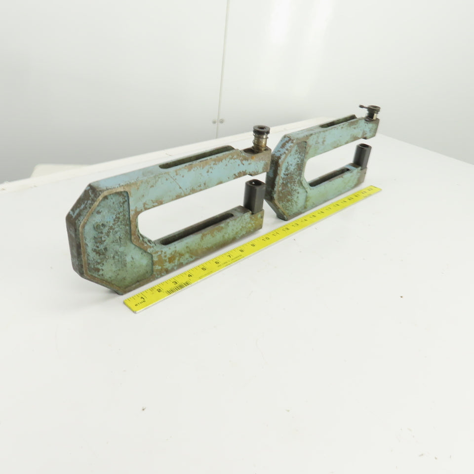 UnitTool 8HP-1 2-1/4" x 8" Throat C-Frame Punch Die Tooling Press Brake Lot Of 2