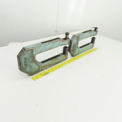 UnitTool 8HP-1 2-1/4" x 8" Throat C-Frame Punch Die Tooling Press Brake Lot Of 2