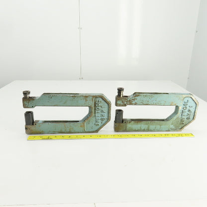 UnitTool 8HP-1 2-1/4" x 8" Throat C-Frame Punch Die Tooling Press Brake Lot Of 2