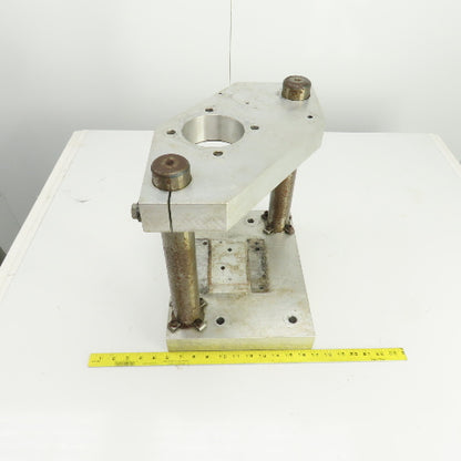 Adjustable Height Pneumatic 2 Post Press Fixture 10-1/2" x 7" Working Area