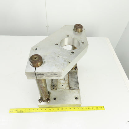 Adjustable Height Pneumatic 2 Post Press Fixture 10-1/2" x 7" Working Area