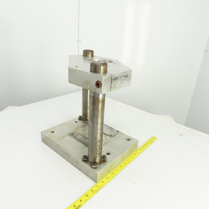 Adjustable Height Pneumatic 2 Post Press Fixture 10-1/2" x 7" Working Area