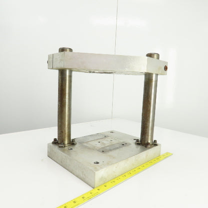 Adjustable Height Pneumatic 2 Post Press Fixture 10-1/2" x 7" Working Area