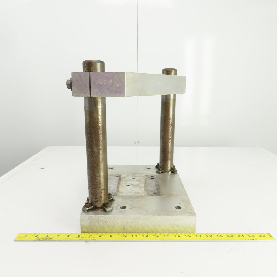Adjustable Height Pneumatic 2 Post Press Fixture 10-1/2" x 7" Working Area
