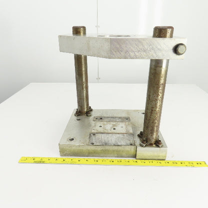 Adjustable Height Pneumatic 2 Post Press Fixture 10-1/2" x 7" Working Area