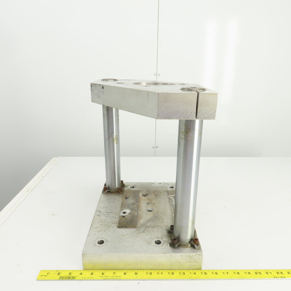 Adjustable Height Pneumatic 2 Post Press Fixture 11" x 7" Working Area