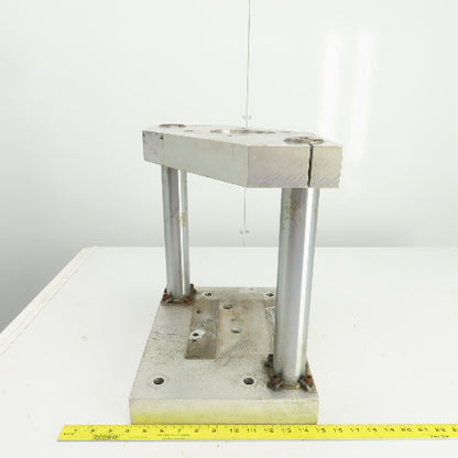 Adjustable Height Pneumatic 2 Post Press Fixture 11" x 7" Working Area