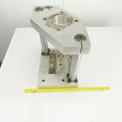 Adjustable Height Pneumatic 2 Post Press Fixture 11" x 7" Working Area