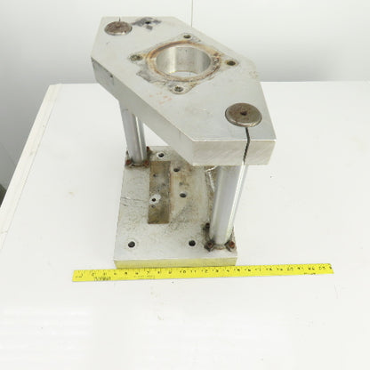 Adjustable Height Pneumatic 2 Post Press Fixture 11" x 7" Working Area