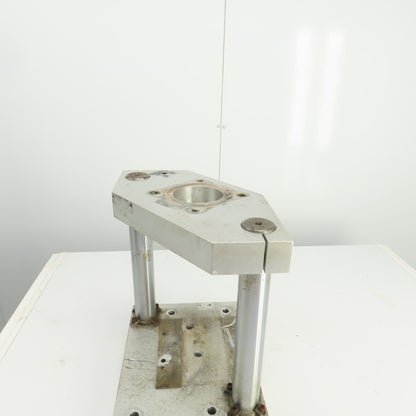 Adjustable Height Pneumatic 2 Post Press Fixture 11" x 7" Working Area