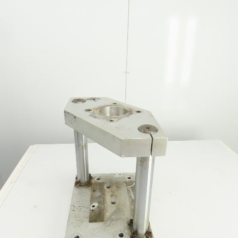 Adjustable Height Pneumatic 2 Post Press Fixture 11" x 7" Working Area
