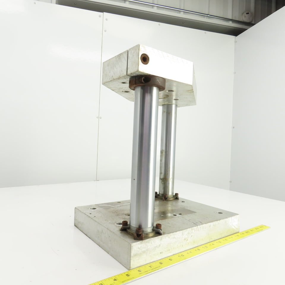 Adjustable Height Pneumatic 2 Post Press Fixture 11" x 7" Working Area