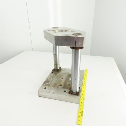 Adjustable Height Pneumatic 2 Post Press Fixture 11" x 7" Working Area