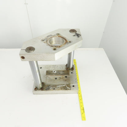 Adjustable Height Pneumatic 2 Post Press Fixture 11" x 7" Working Area