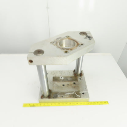 Adjustable Height Pneumatic 2 Post Press Fixture 11" x 7" Working Area