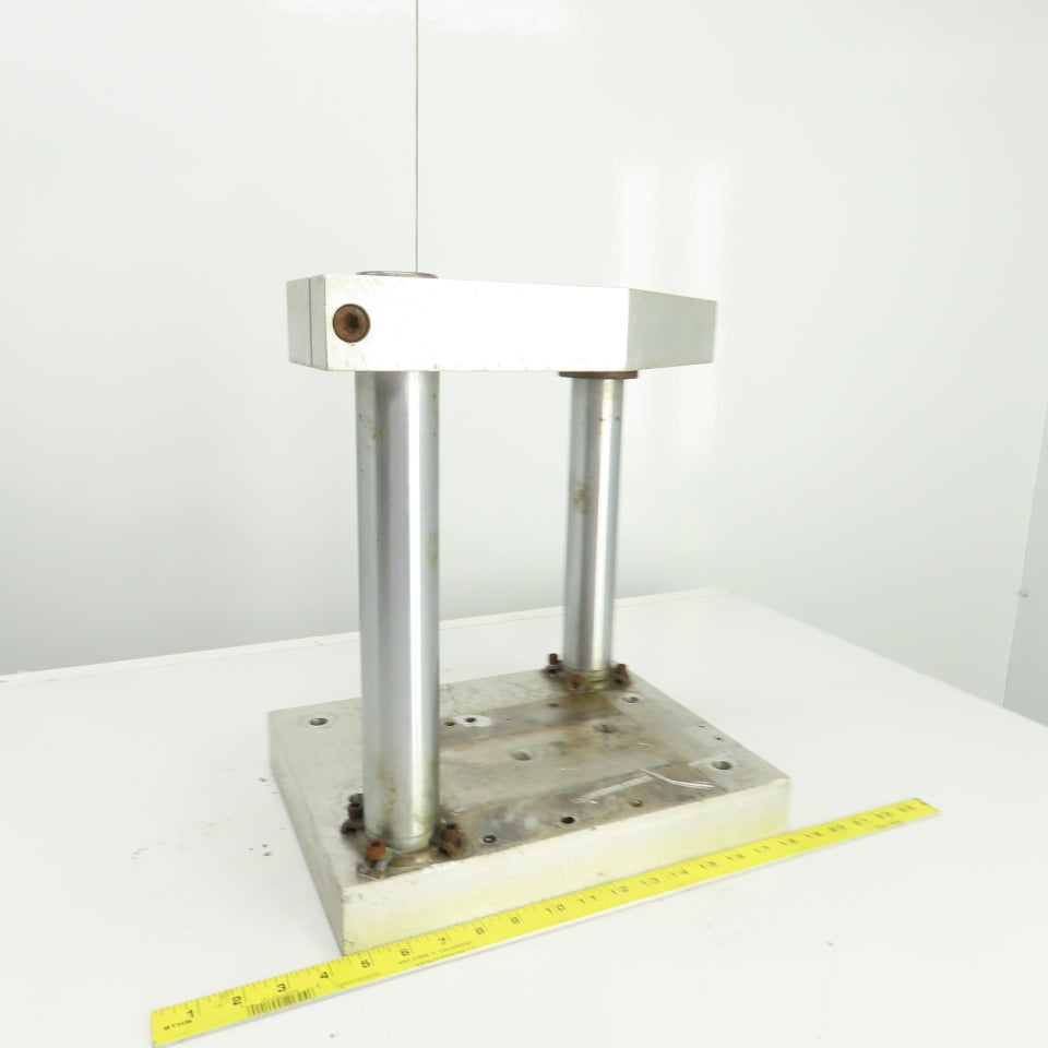 Adjustable Height Pneumatic 2 Post Press Fixture 11" x 7" Working Area