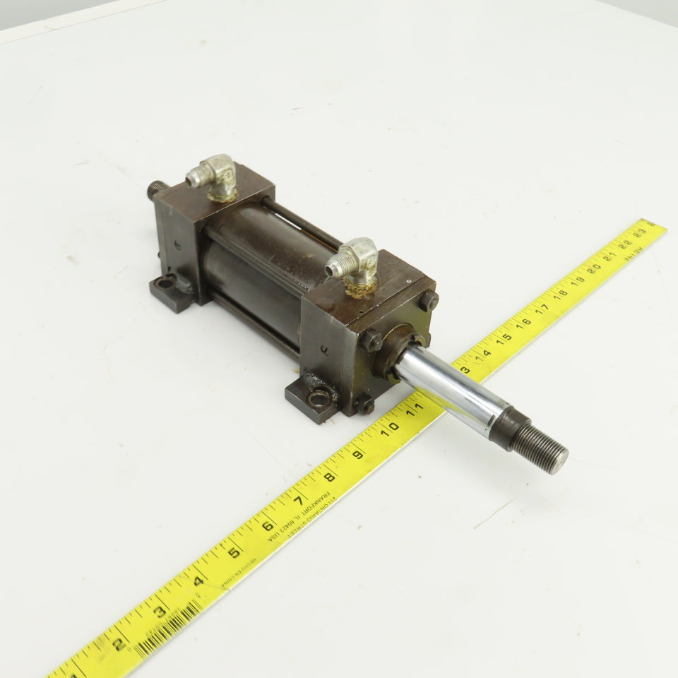 Parker Double Ended Double Acting Hydraulic Cylinder 3" Stroke 1" Rod 2" Bore