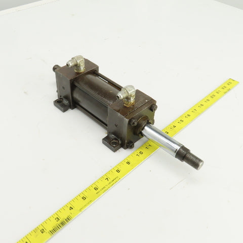 Parker Double Ended Double Acting Hydraulic Cylinder 3" Stroke 1" Rod 2" Bore