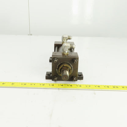 Parker Double Ended Double Acting Hydraulic Cylinder 3" Stroke 1" Rod 2" Bore