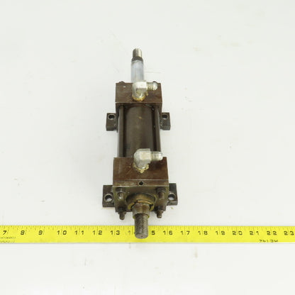 Parker Double Ended Double Acting Hydraulic Cylinder 3" Stroke 1" Rod 2" Bore