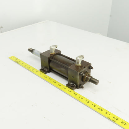 Parker Double Ended Double Acting Hydraulic Cylinder 3" Stroke 1" Rod 2" Bore
