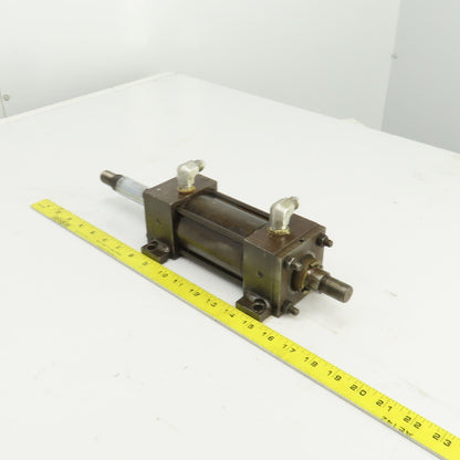 Parker Double Ended Double Acting Hydraulic Cylinder 3" Stroke 1" Rod 2" Bore