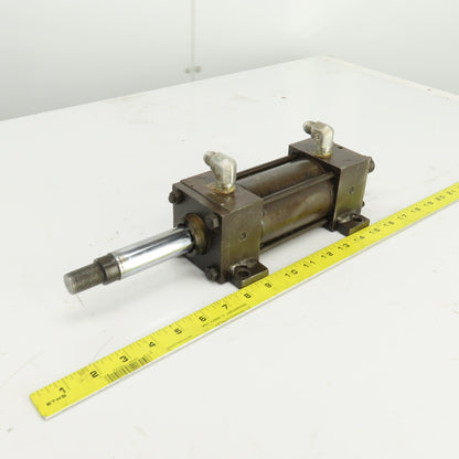 Parker Double Ended Double Acting Hydraulic Cylinder 3" Stroke 1" Rod 2" Bore
