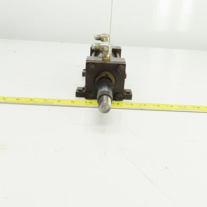 Parker Double Ended Double Acting Hydraulic Cylinder 3" Stroke 1" Rod 2" Bore