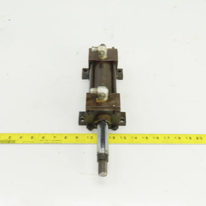 Parker Double Ended Double Acting Hydraulic Cylinder 3" Stroke 1" Rod 2" Bore