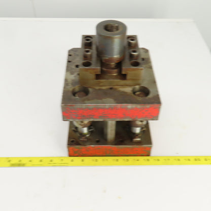 2 Post Punch Press Die Set/Shoe 8" FB x 8" W 5-3/4" Throat